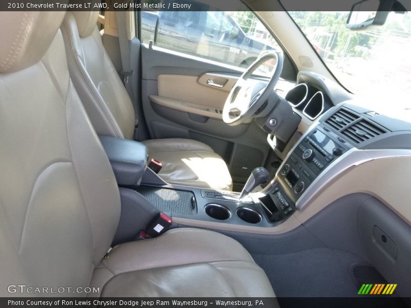Gold Mist Metallic / Ebony 2010 Chevrolet Traverse LT AWD