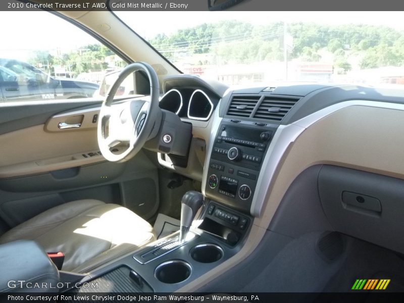 Gold Mist Metallic / Ebony 2010 Chevrolet Traverse LT AWD