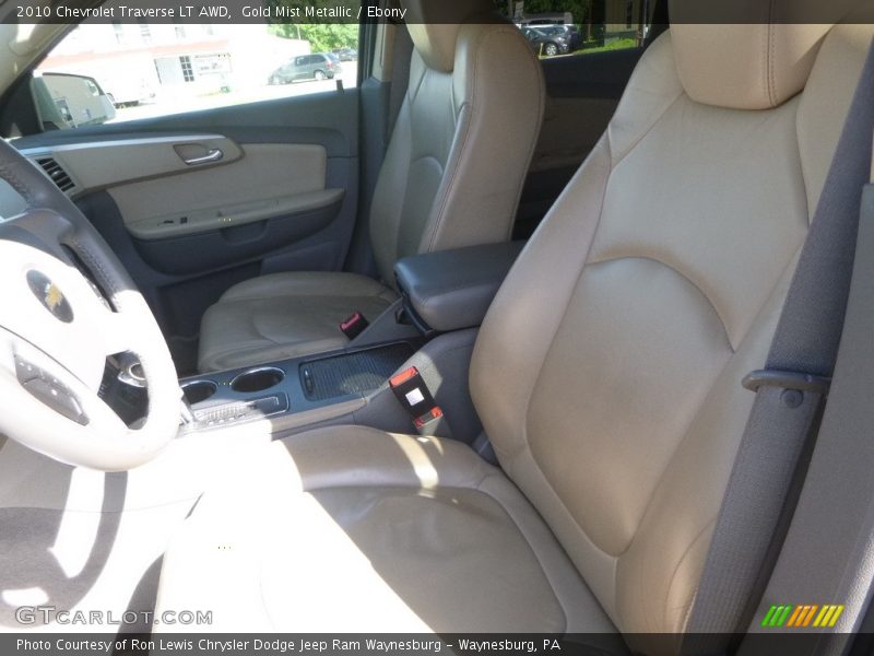Gold Mist Metallic / Ebony 2010 Chevrolet Traverse LT AWD