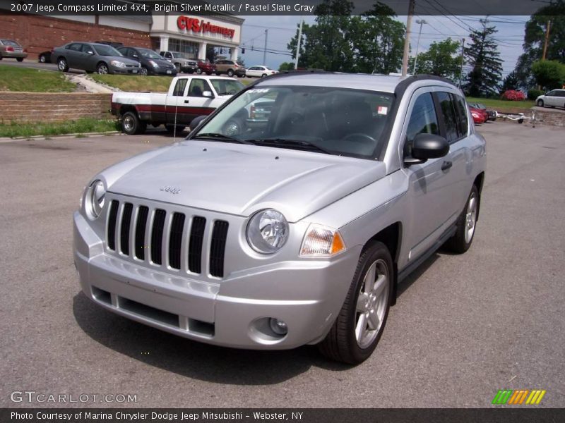 Bright Silver Metallic / Pastel Slate Gray 2007 Jeep Compass Limited 4x4