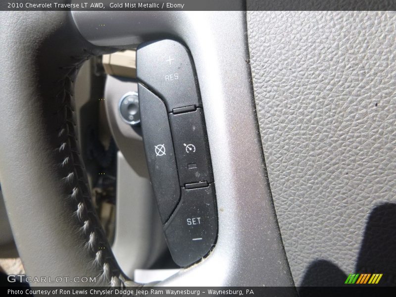 Gold Mist Metallic / Ebony 2010 Chevrolet Traverse LT AWD