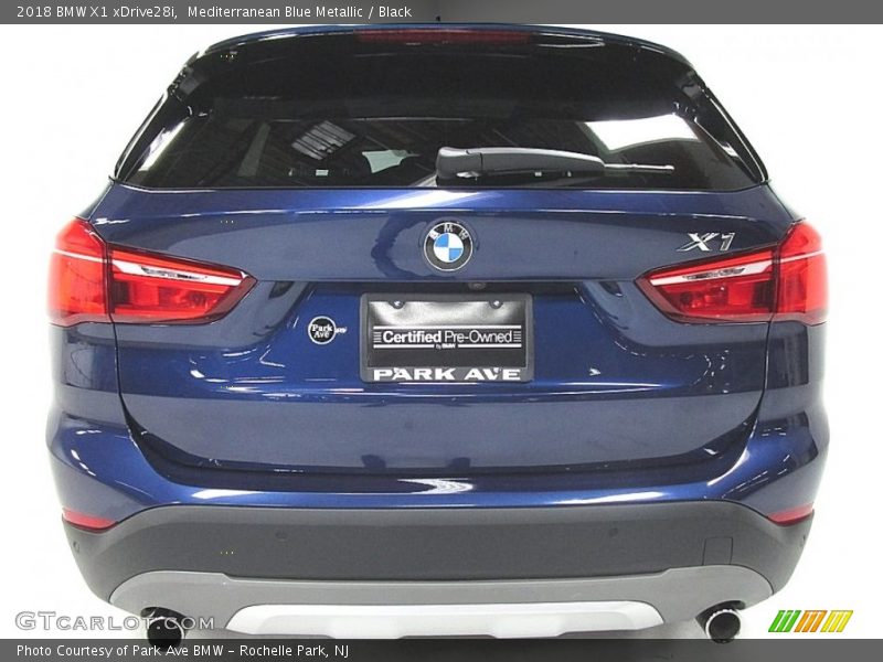 Mediterranean Blue Metallic / Black 2018 BMW X1 xDrive28i