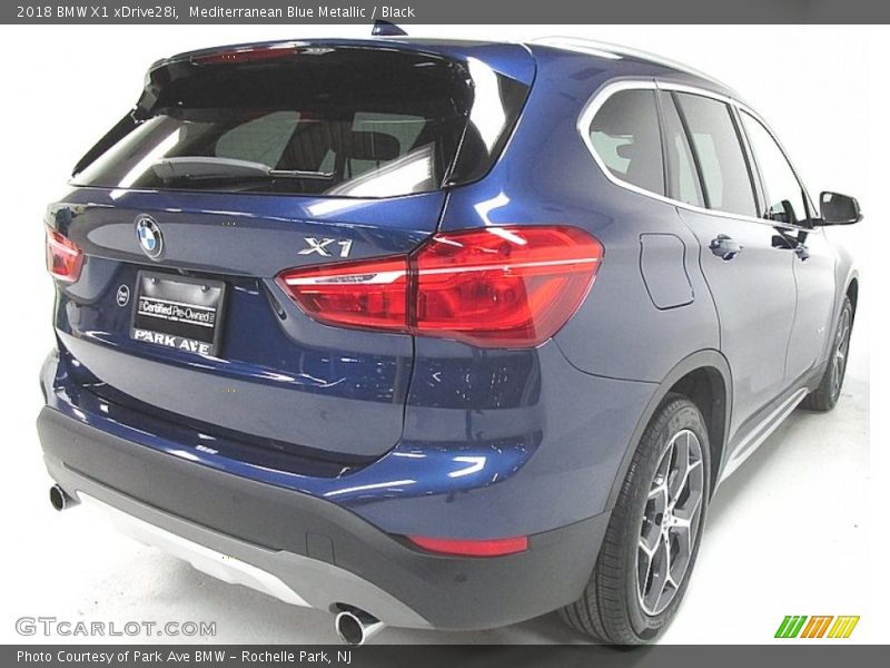 Mediterranean Blue Metallic / Black 2018 BMW X1 xDrive28i