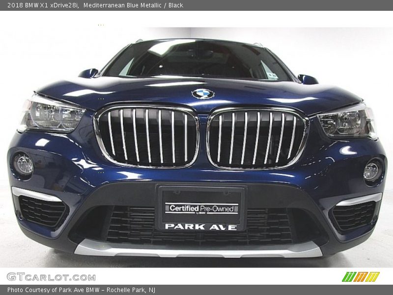 Mediterranean Blue Metallic / Black 2018 BMW X1 xDrive28i