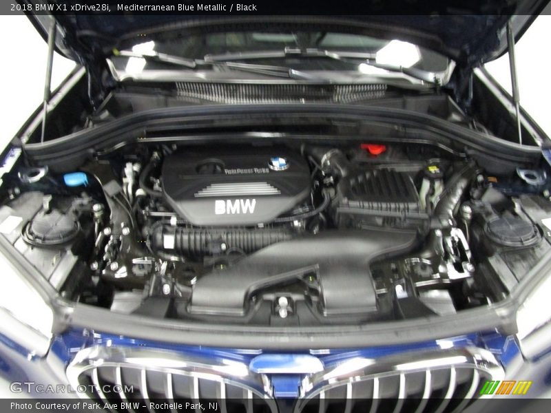 Mediterranean Blue Metallic / Black 2018 BMW X1 xDrive28i