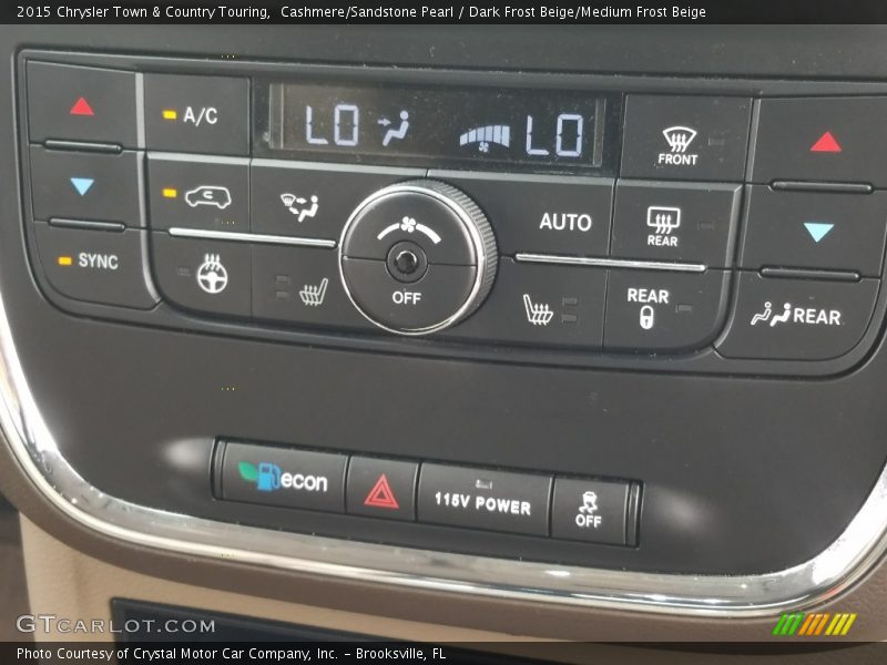 Cashmere/Sandstone Pearl / Dark Frost Beige/Medium Frost Beige 2015 Chrysler Town & Country Touring