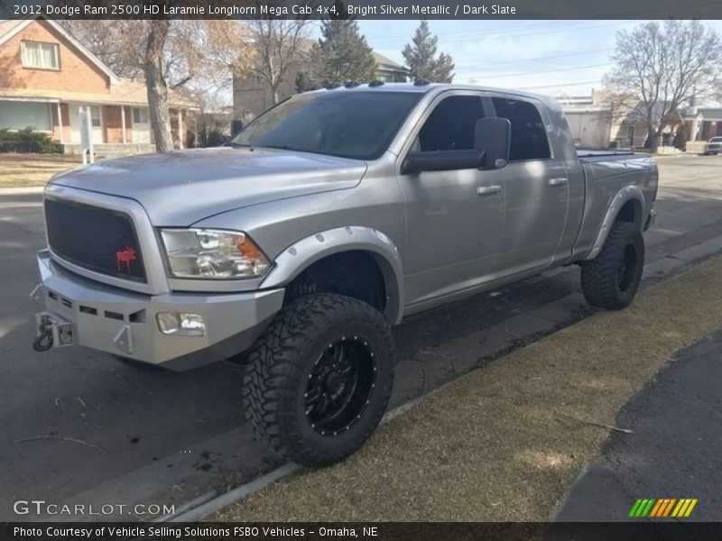 Bright Silver Metallic / Dark Slate 2012 Dodge Ram 2500 HD Laramie Longhorn Mega Cab 4x4