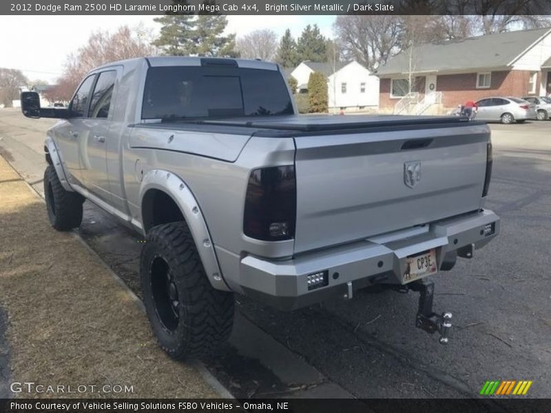 Bright Silver Metallic / Dark Slate 2012 Dodge Ram 2500 HD Laramie Longhorn Mega Cab 4x4