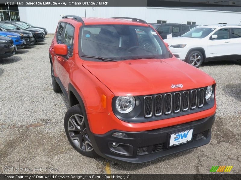 Omaha Orange / Black 2018 Jeep Renegade Latitude 4x4