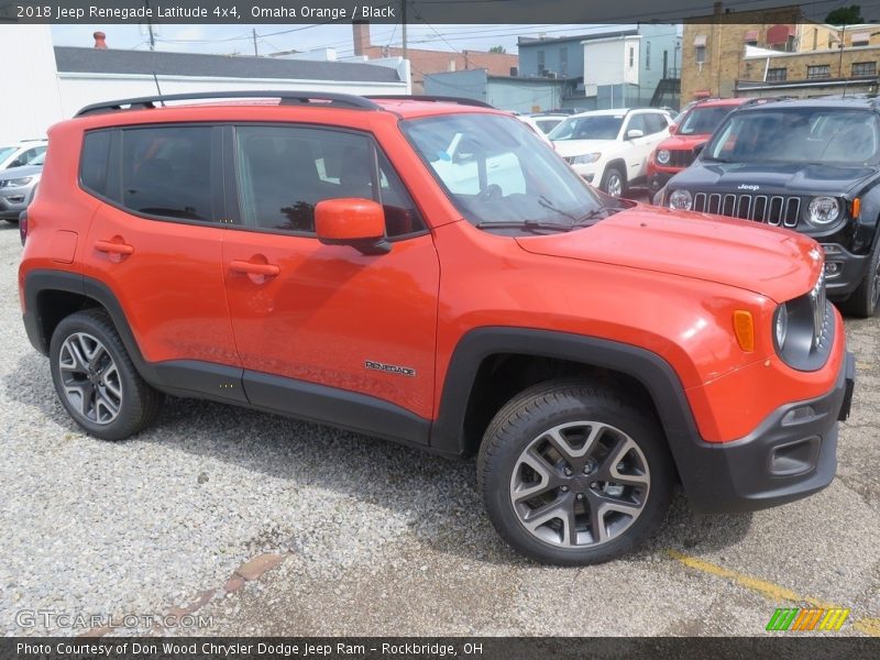 Omaha Orange / Black 2018 Jeep Renegade Latitude 4x4