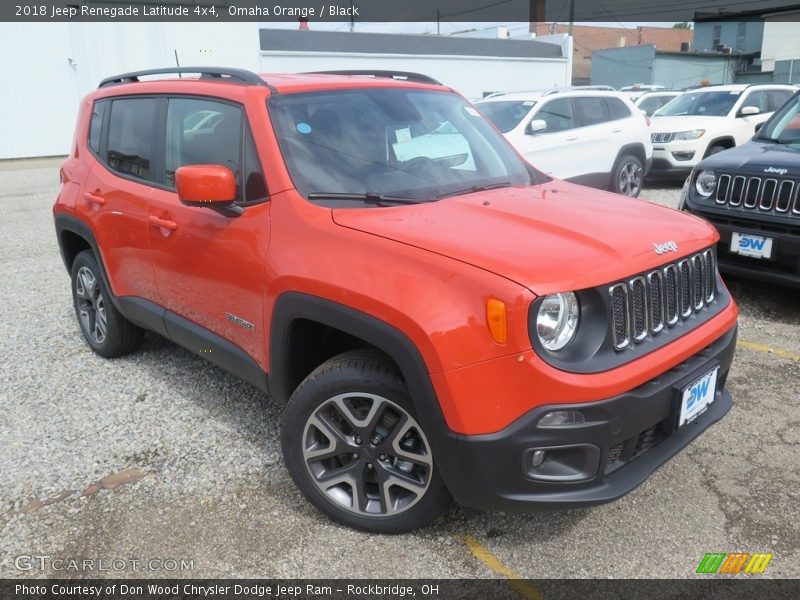 Omaha Orange / Black 2018 Jeep Renegade Latitude 4x4