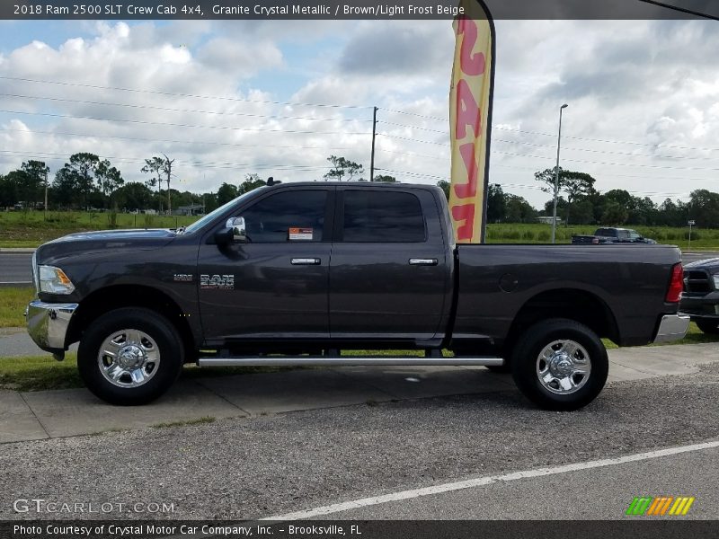 Granite Crystal Metallic / Brown/Light Frost Beige 2018 Ram 2500 SLT Crew Cab 4x4