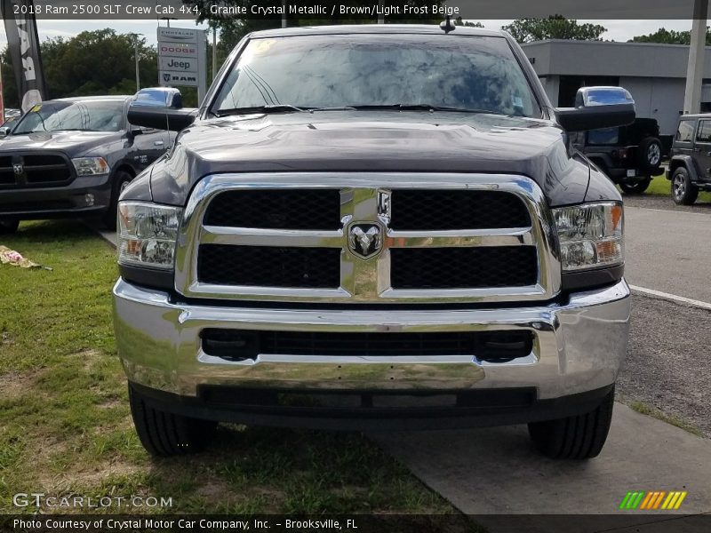 Granite Crystal Metallic / Brown/Light Frost Beige 2018 Ram 2500 SLT Crew Cab 4x4
