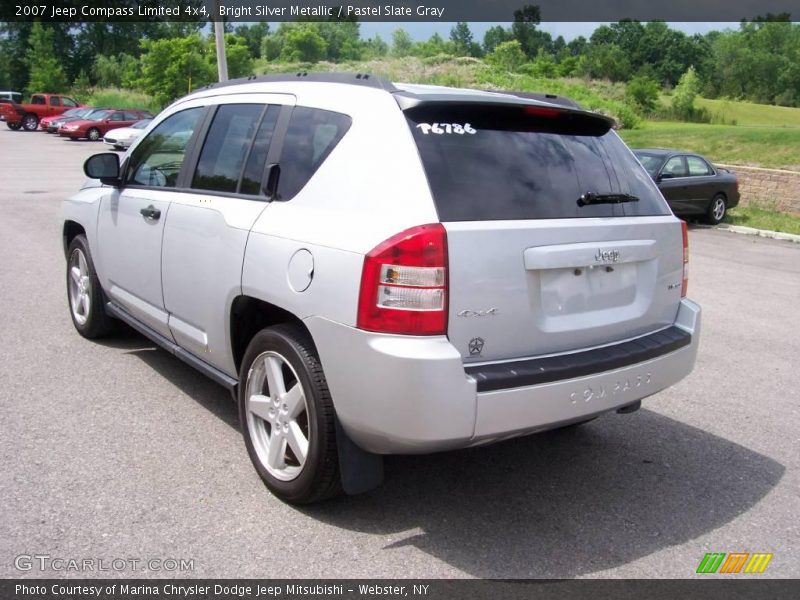 Bright Silver Metallic / Pastel Slate Gray 2007 Jeep Compass Limited 4x4
