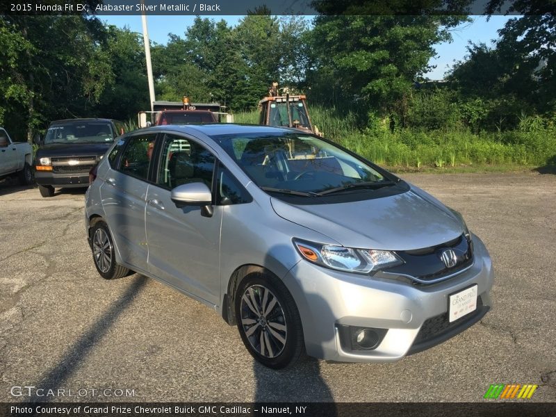 Alabaster Silver Metallic / Black 2015 Honda Fit EX