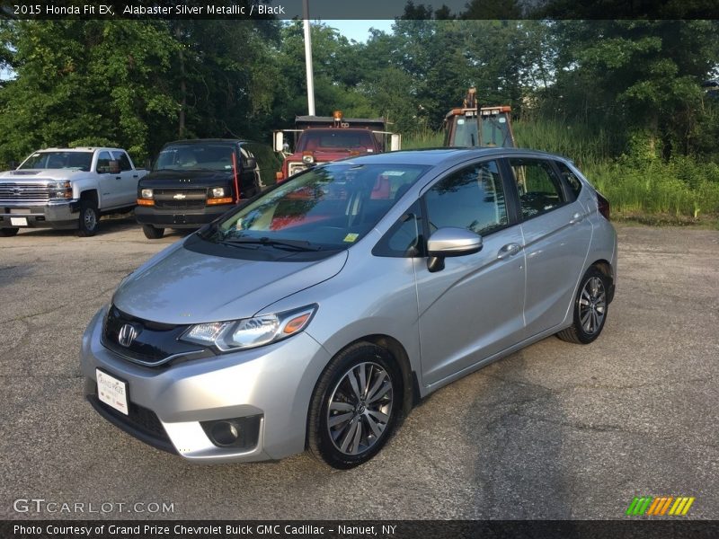 Alabaster Silver Metallic / Black 2015 Honda Fit EX