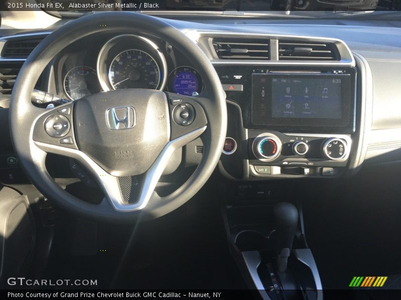Alabaster Silver Metallic / Black 2015 Honda Fit EX