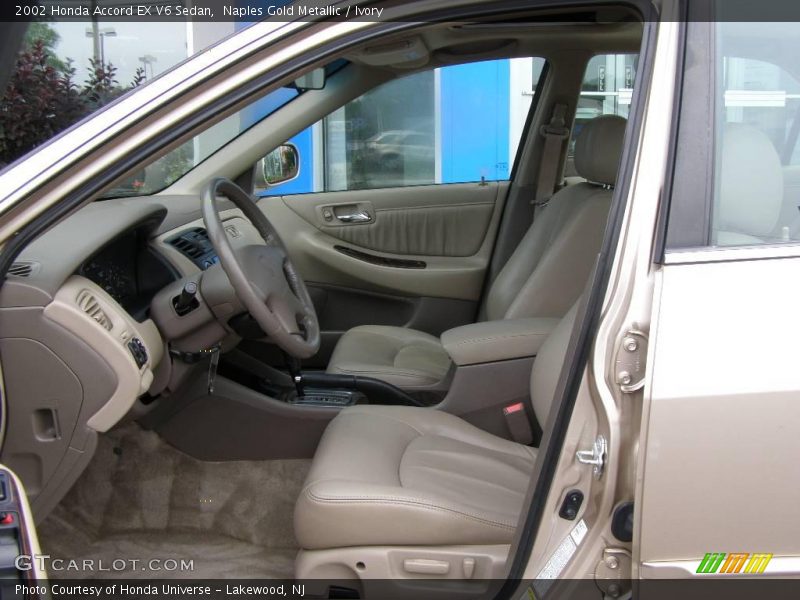 Naples Gold Metallic / Ivory 2002 Honda Accord EX V6 Sedan