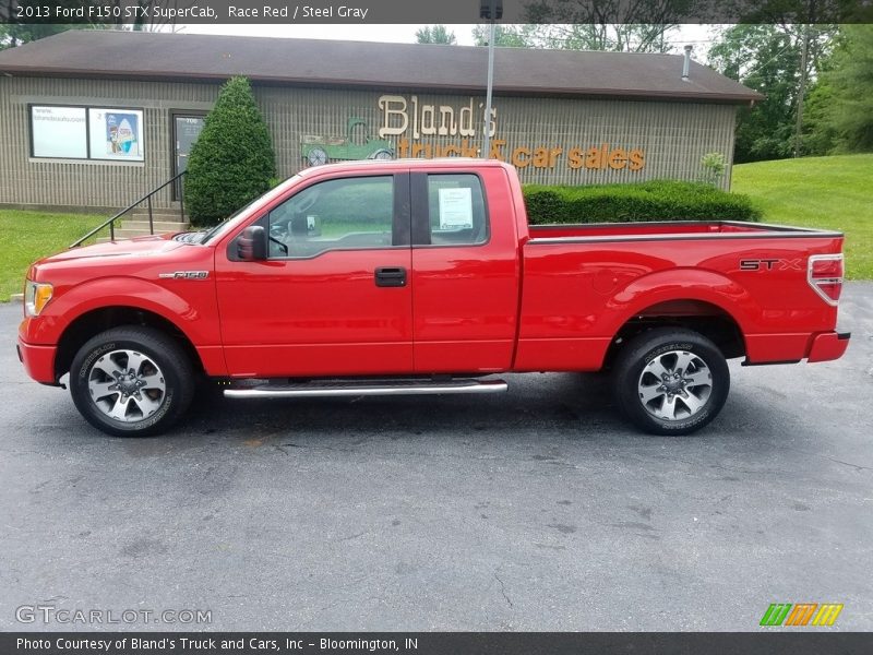 Race Red / Steel Gray 2013 Ford F150 STX SuperCab
