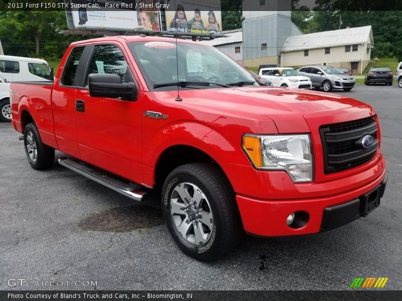 Race Red / Steel Gray 2013 Ford F150 STX SuperCab