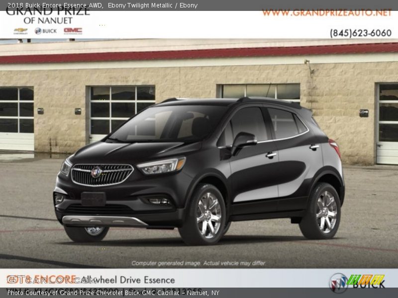 Ebony Twilight Metallic / Ebony 2018 Buick Encore Essence AWD