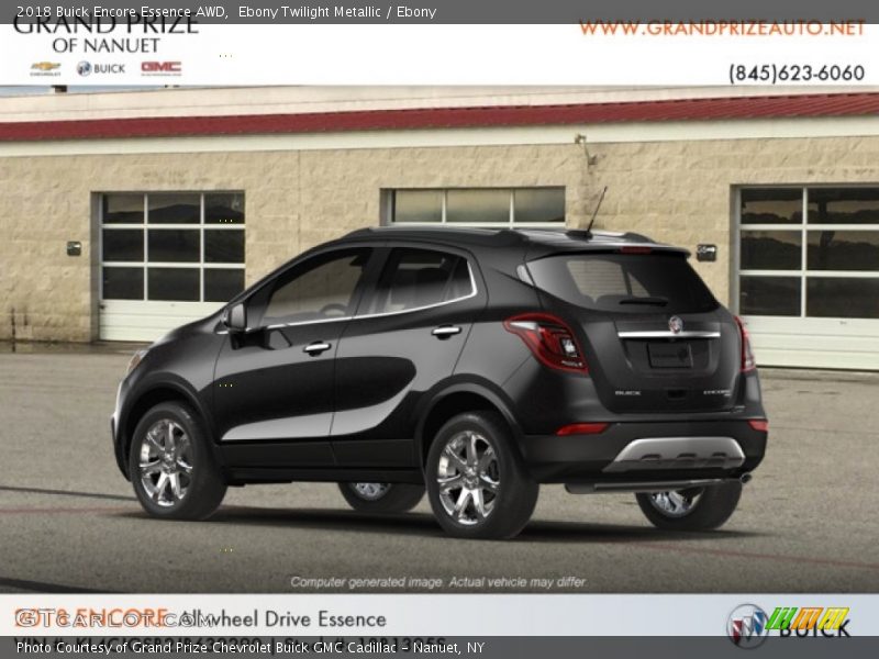 Ebony Twilight Metallic / Ebony 2018 Buick Encore Essence AWD