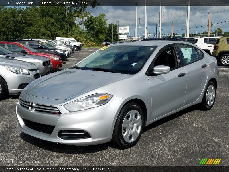 Bright Silver Metallic / Black 2013 Dodge Dart SE