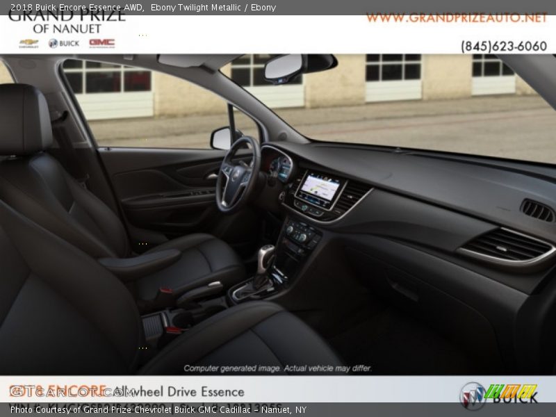Ebony Twilight Metallic / Ebony 2018 Buick Encore Essence AWD