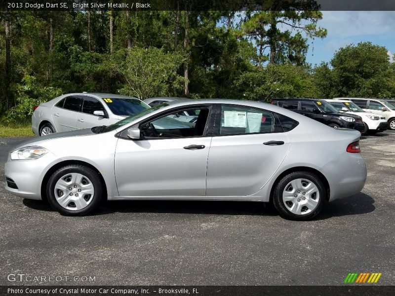Bright Silver Metallic / Black 2013 Dodge Dart SE