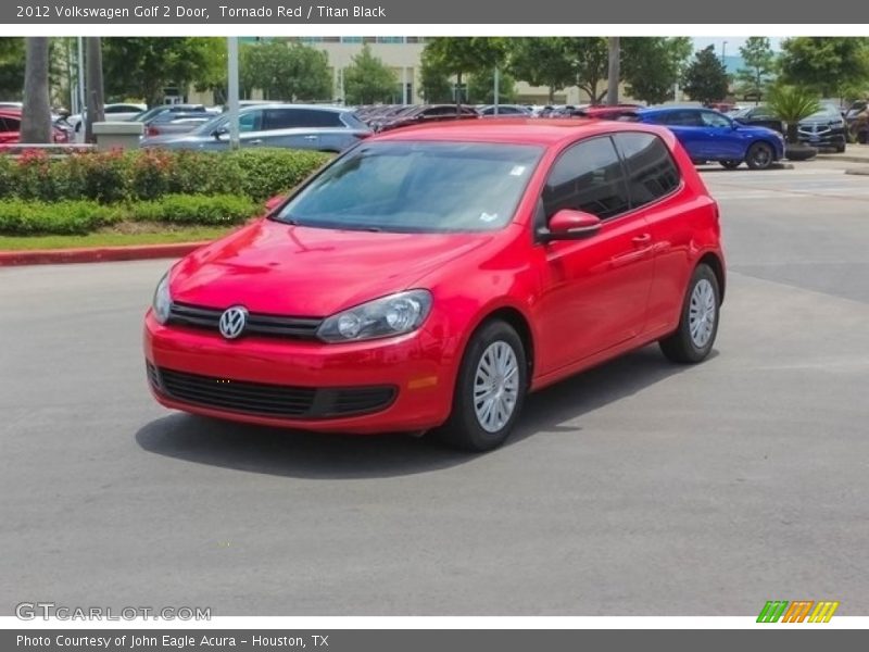 Tornado Red / Titan Black 2012 Volkswagen Golf 2 Door