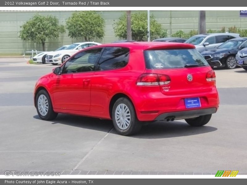 Tornado Red / Titan Black 2012 Volkswagen Golf 2 Door