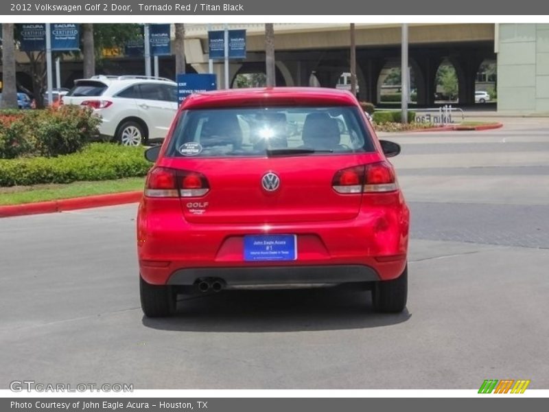 Tornado Red / Titan Black 2012 Volkswagen Golf 2 Door