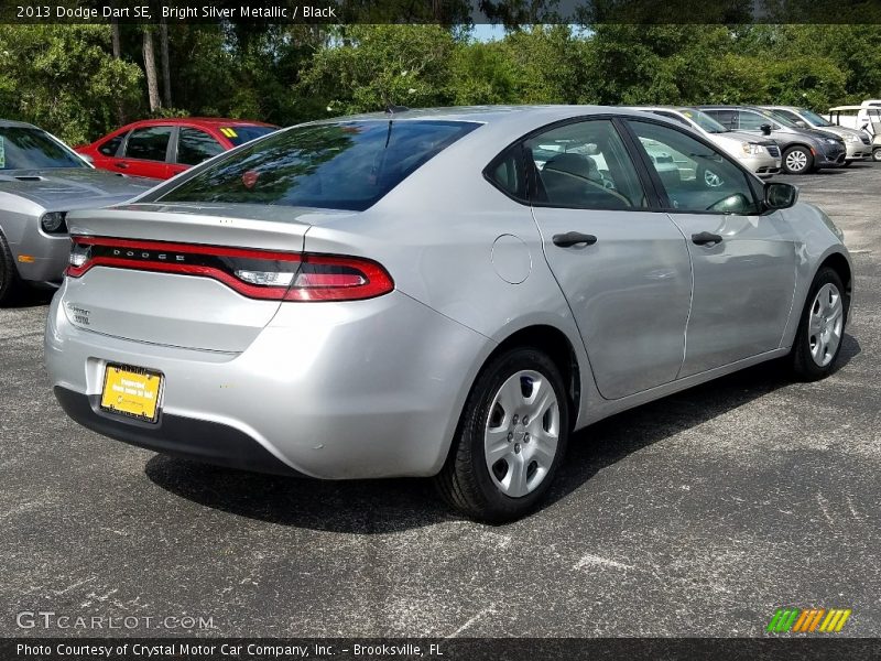 Bright Silver Metallic / Black 2013 Dodge Dart SE