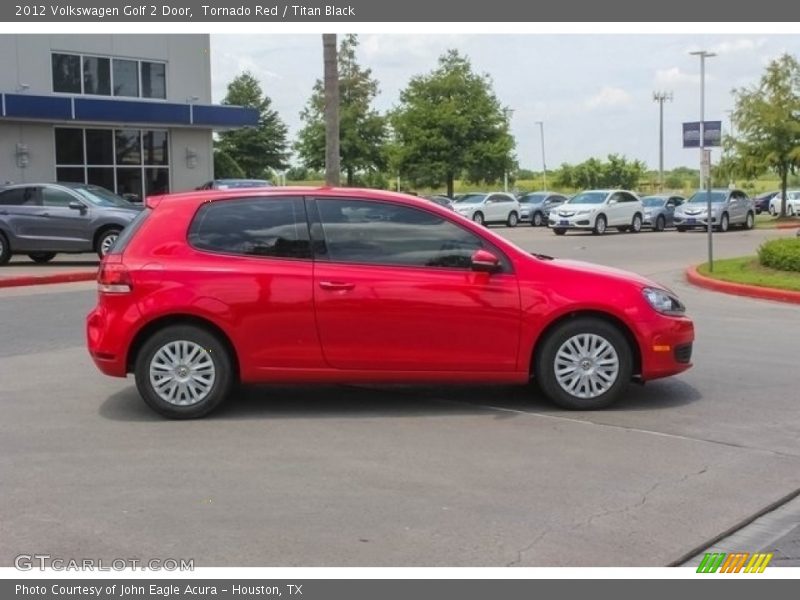 Tornado Red / Titan Black 2012 Volkswagen Golf 2 Door