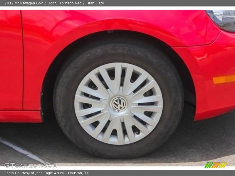 Tornado Red / Titan Black 2012 Volkswagen Golf 2 Door