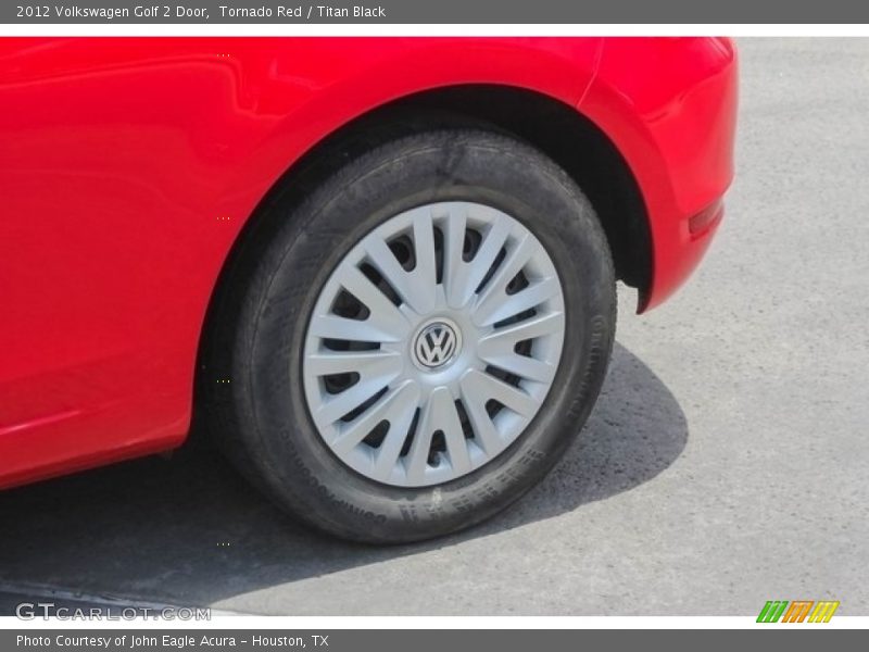 Tornado Red / Titan Black 2012 Volkswagen Golf 2 Door