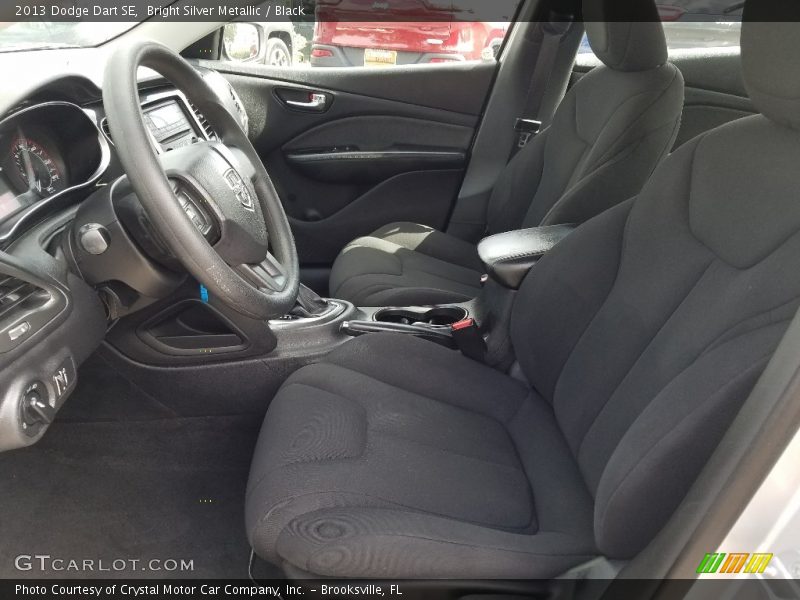 Bright Silver Metallic / Black 2013 Dodge Dart SE
