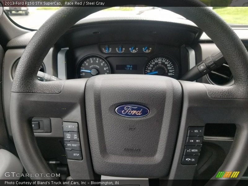 Race Red / Steel Gray 2013 Ford F150 STX SuperCab