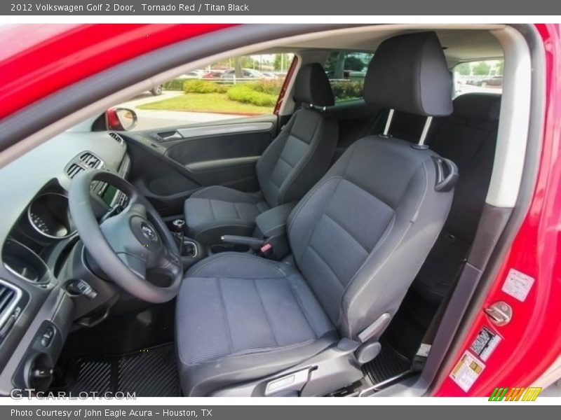 Tornado Red / Titan Black 2012 Volkswagen Golf 2 Door