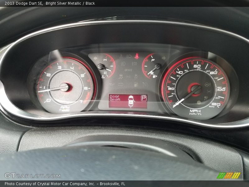 Bright Silver Metallic / Black 2013 Dodge Dart SE