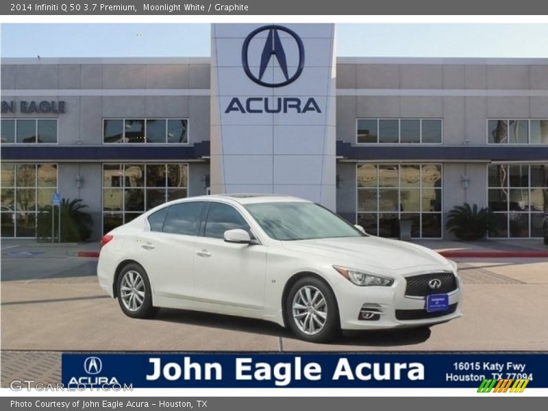 Moonlight White / Graphite 2014 Infiniti Q 50 3.7 Premium