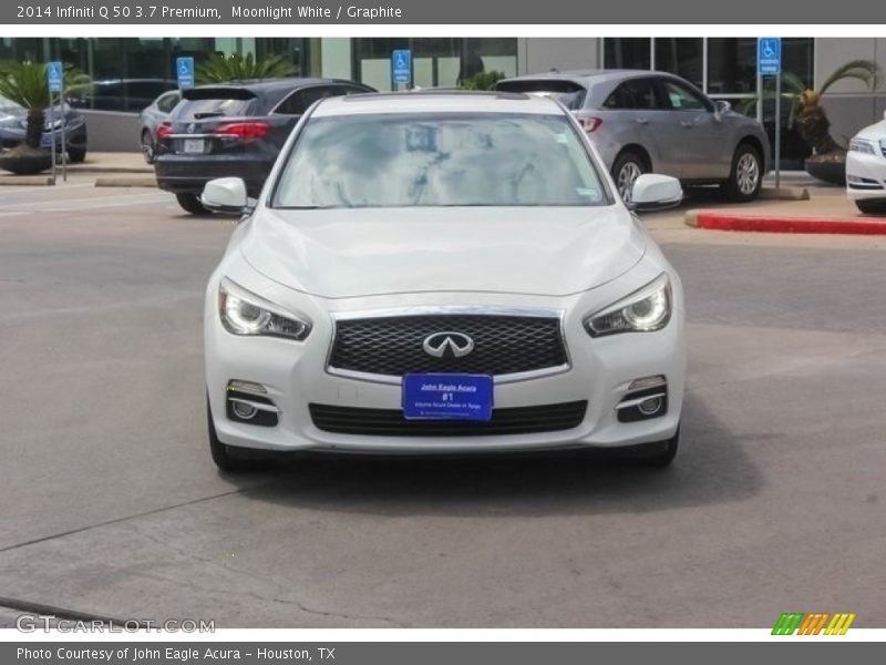 Moonlight White / Graphite 2014 Infiniti Q 50 3.7 Premium