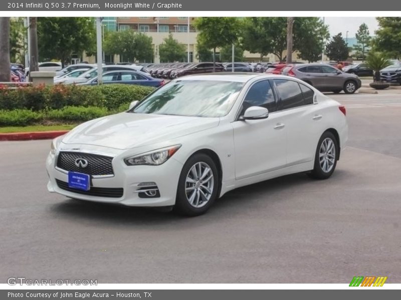 Moonlight White / Graphite 2014 Infiniti Q 50 3.7 Premium