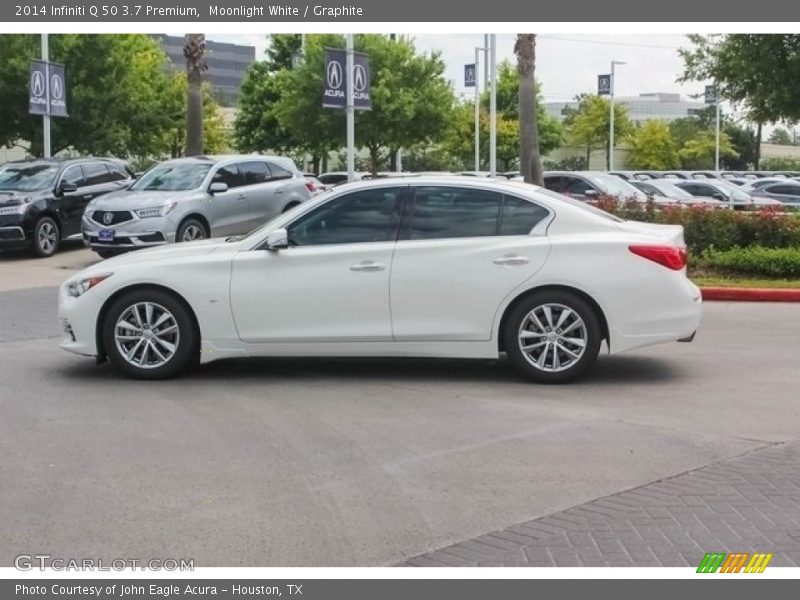 Moonlight White / Graphite 2014 Infiniti Q 50 3.7 Premium