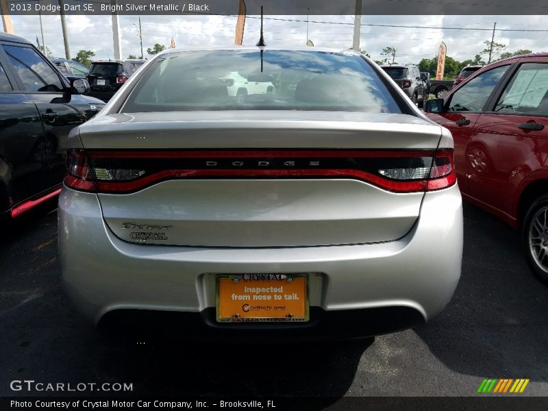 Bright Silver Metallic / Black 2013 Dodge Dart SE