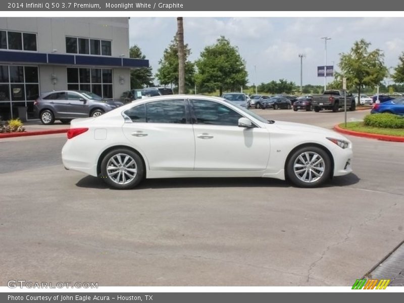 Moonlight White / Graphite 2014 Infiniti Q 50 3.7 Premium
