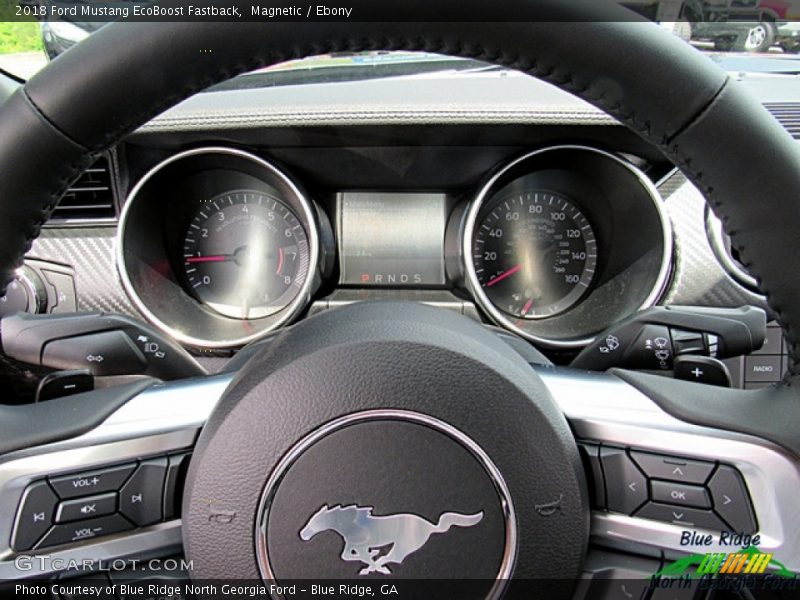 Magnetic / Ebony 2018 Ford Mustang EcoBoost Fastback