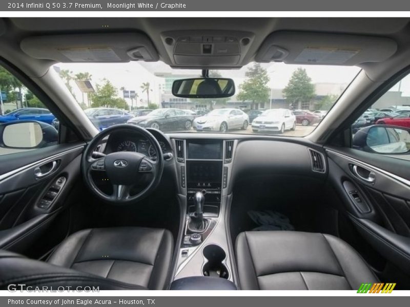 Moonlight White / Graphite 2014 Infiniti Q 50 3.7 Premium