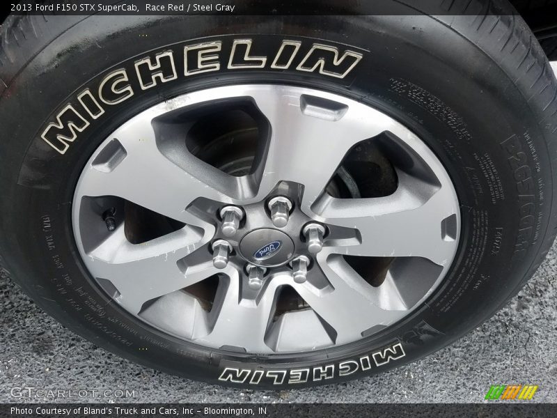 Race Red / Steel Gray 2013 Ford F150 STX SuperCab