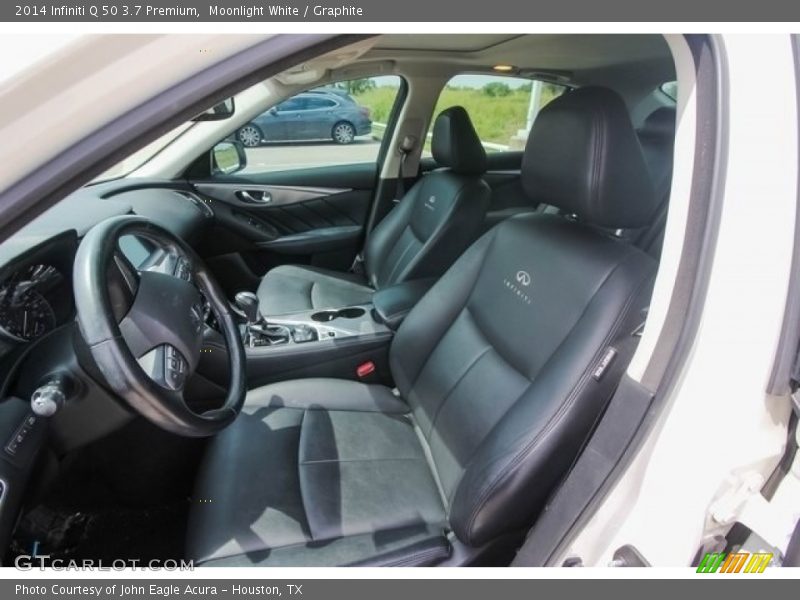 Moonlight White / Graphite 2014 Infiniti Q 50 3.7 Premium